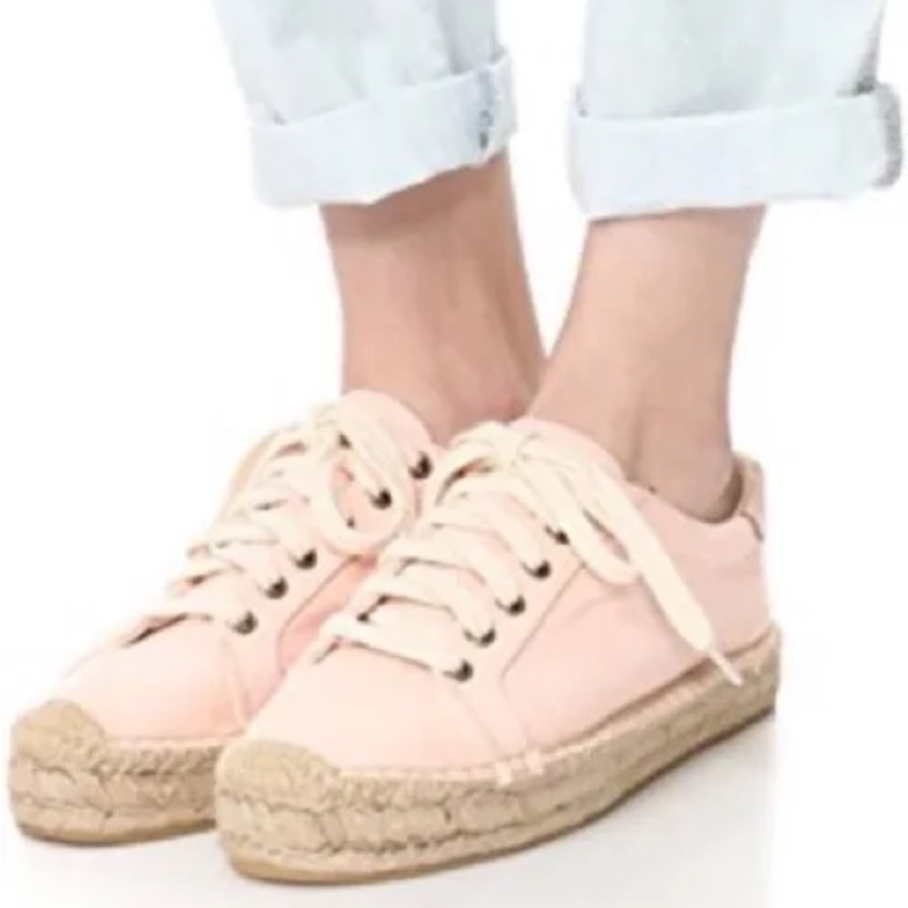Soludos Light Pink Espadrille Sneakers